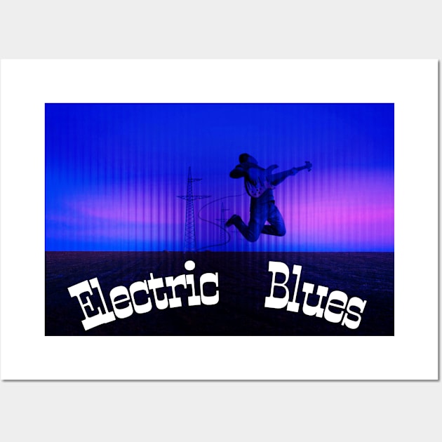 I listen Electric Blues Wall Art by fiorellaft